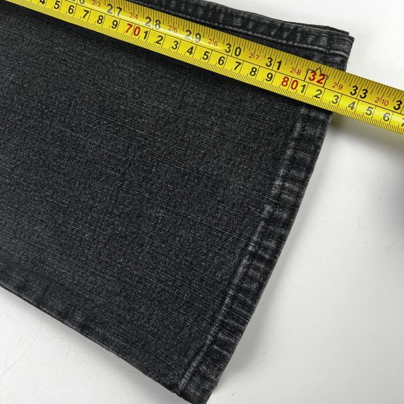 Giorgio Of Palm Beach Jeans Women’s 4 Gray Denim Thick Brown Stitching Bootcut - Picture 11 of 16